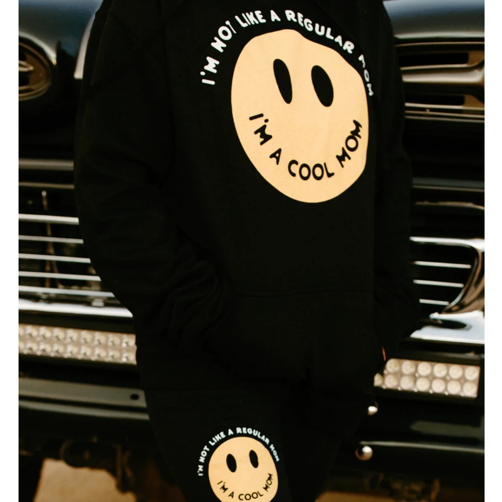 Krista Horton +Slyfox - I'm not a Regular Mom Smiley Hoodie